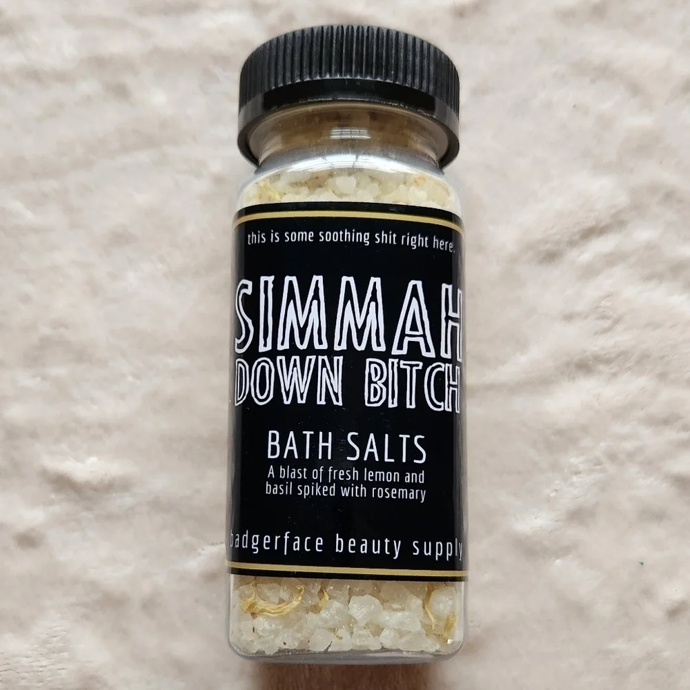 Badgerface Beauty Supply Simmah Down B*tch Bath Salts